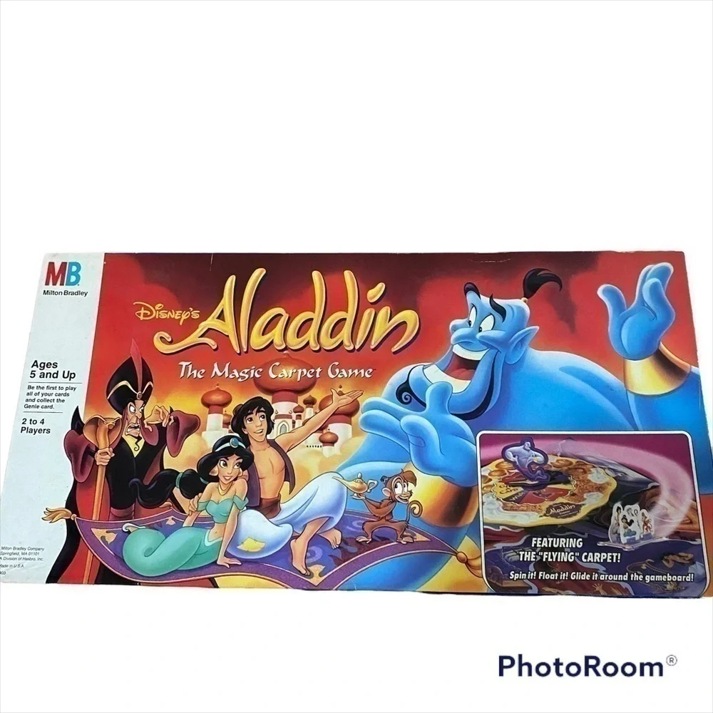 Vintage Aladdin The Magic Carpet Board Game 1992 Disney Kids Toy
